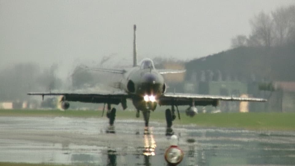 Saab 32 Lansen Stock Footage.