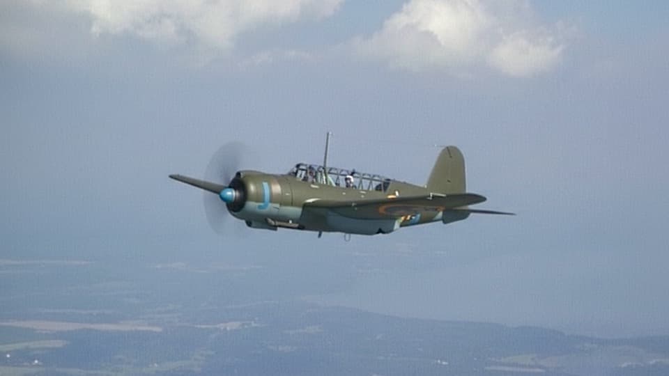 Saab B17 Stock Footage.