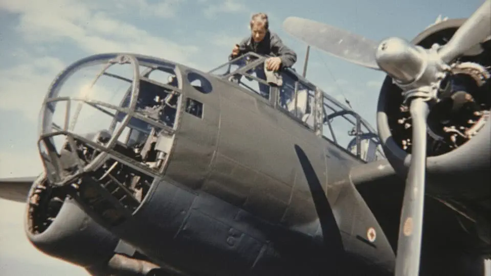 Saab B18 Stock Footage.