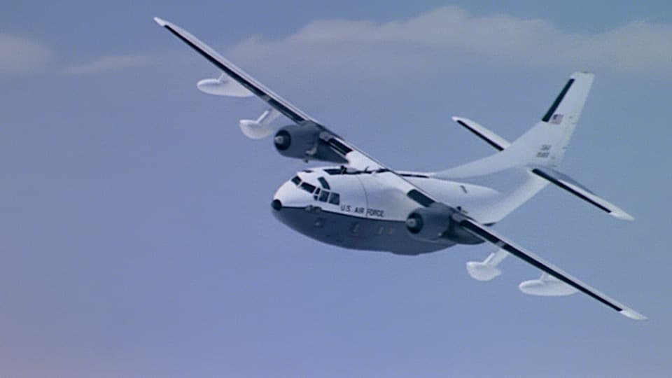 Fairchild C-123 Provider Stock Footage.