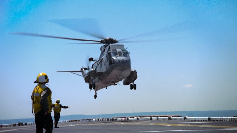 SH-3 Sea King Stock Footage.
