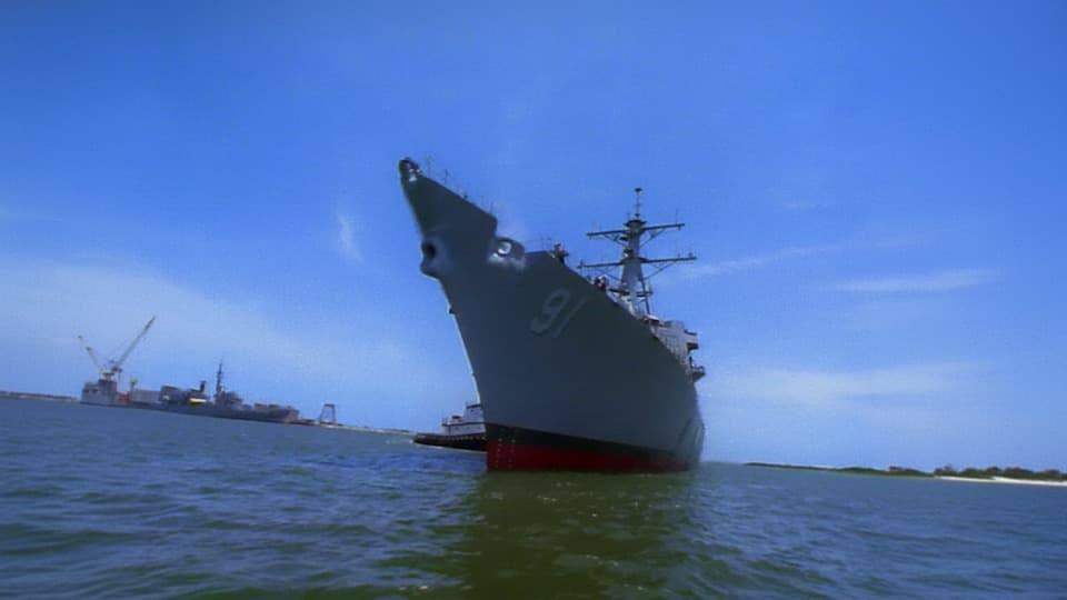 US Navy Ships Stock Footage.
