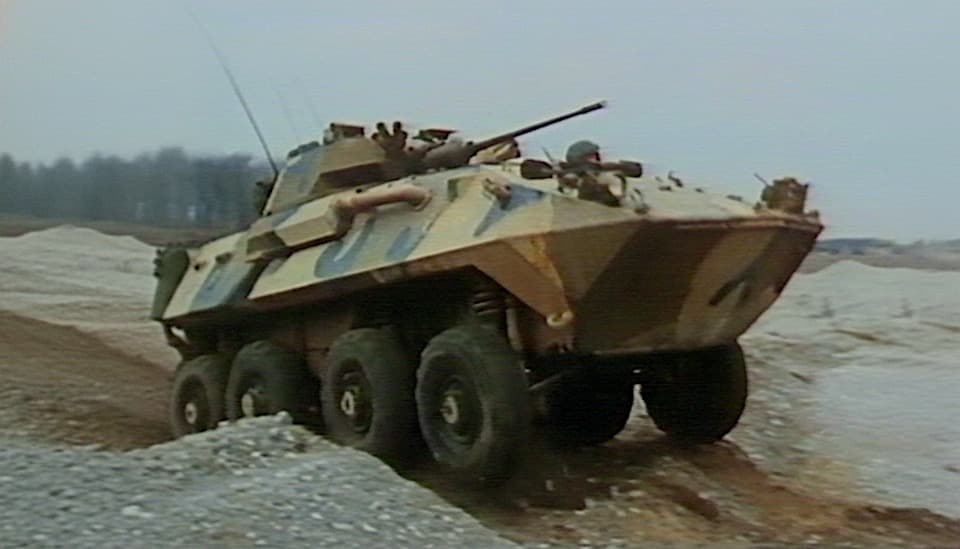 LAV-25 Light Armored Vehicle Stock Footage.