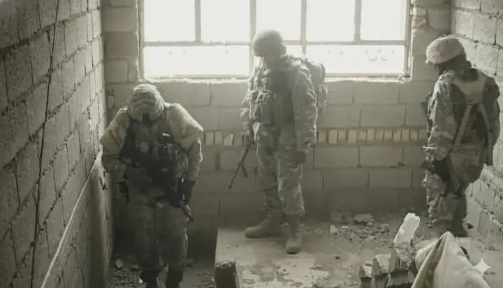 Iraq Baqubah Feb 3 2007 Stock Footage.