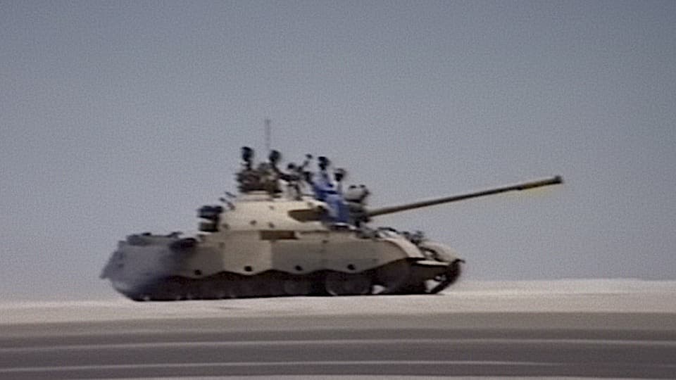 Kuwait Invasion Stock Footage.