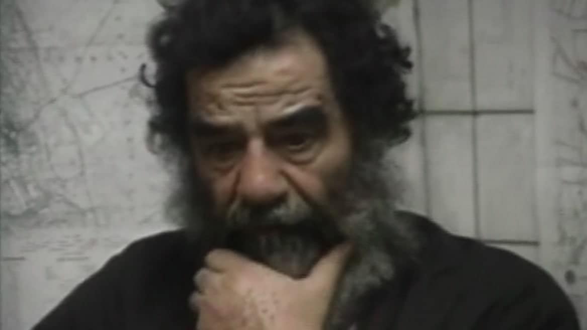 Saddam Hussein Capture dec 2003 Stock Footage.