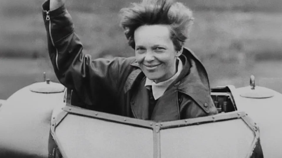 Amelia Earhart Stock Footage.