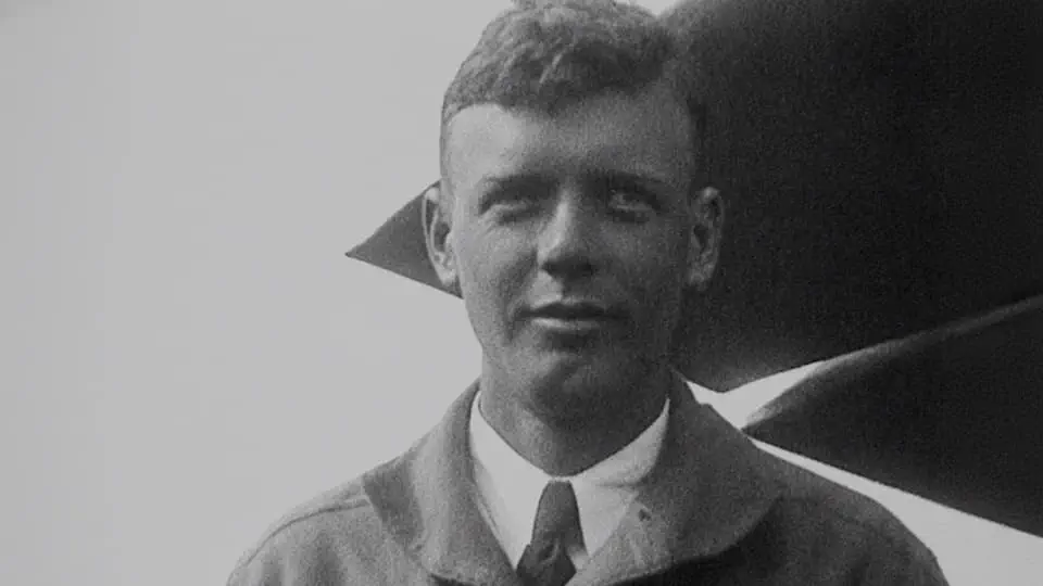 Charles Lindbergh Stock Footage.